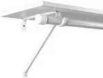 Knape & Vogt Rp-0042-bwt White Rod & Shelf Bracket