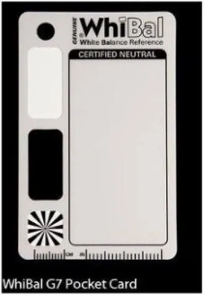 WhiBal G7 White Balance Pocket Card