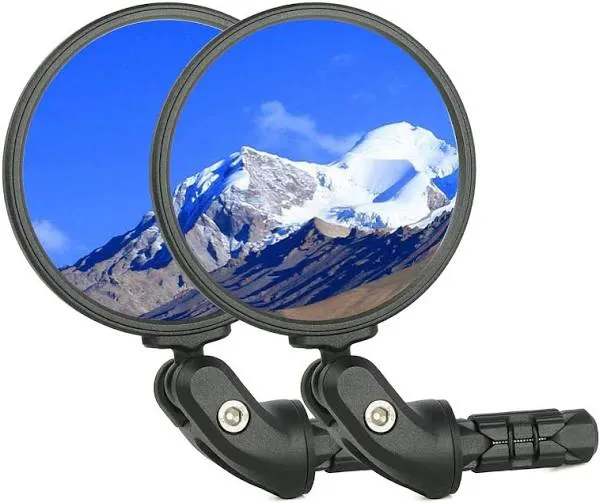 Bike Handlebar Mirror,HD Glass Convex Lens Bicycle Rearview Mirror,Cycling Re...