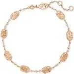 Kendra Scott Emilie Rose Gold Chain Bracelet in Sand | Drusy