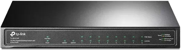 TL-SG1210P TP-Link 8-Port Gigabit PoE Switch