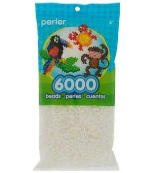 Perler Fused Bead Bag - White, Pkg of 6000