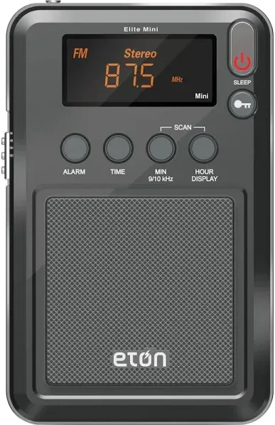 Eton Elite Traveler AM/FM/LW/Shortwave Radio with RDS & Custom Leather Carry Cover