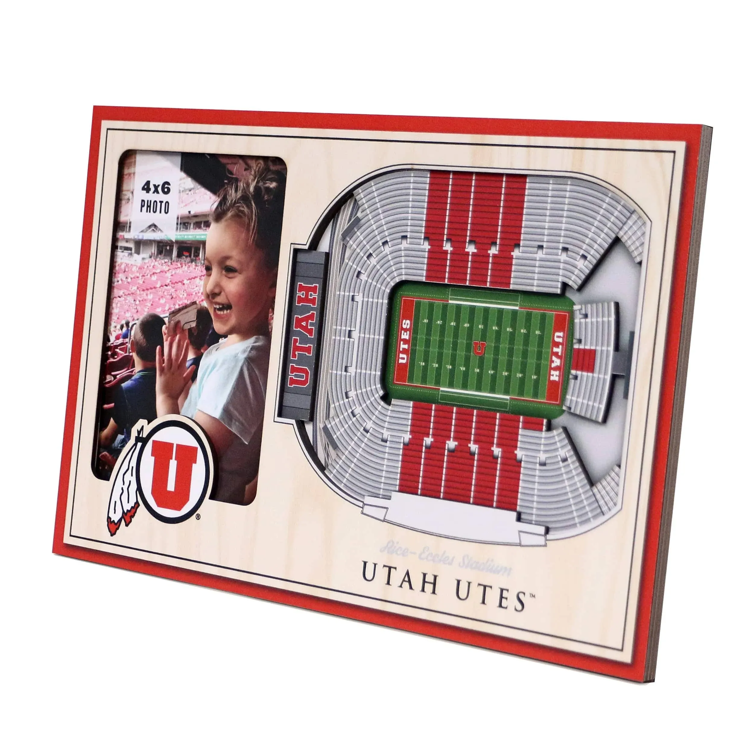 YouTheFan NCAA Utah Utes 3D StadiumView Picture Frame