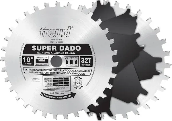 Freud SD510 10" Super Dado Sets