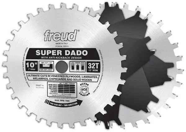 Freud SD510 10" Super Dado Sets