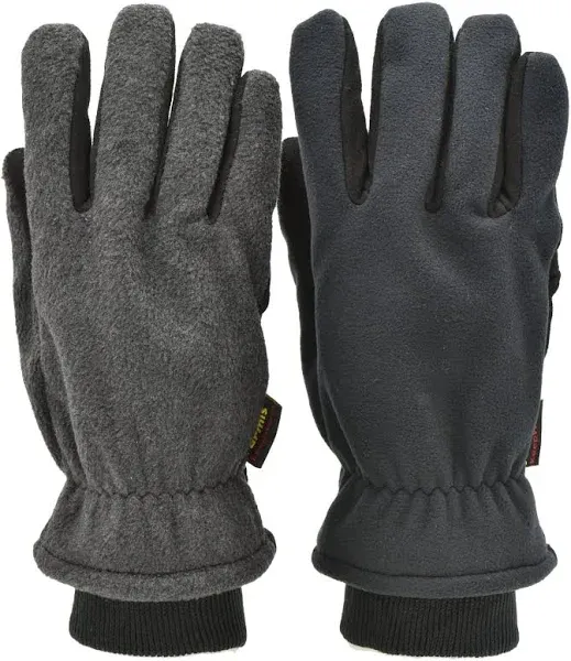 G & F Products Premium Deerskin Polar fleece Back and thinsulate lining Winter Outdoor Gloves, 1 Pair