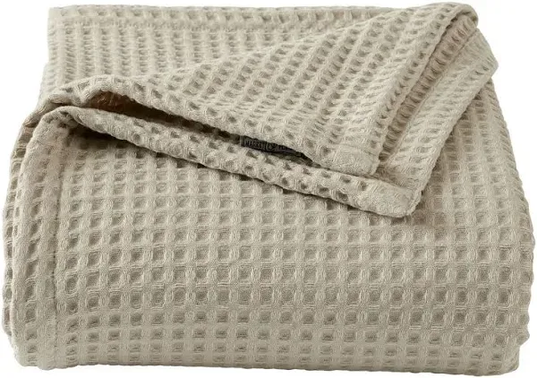 Market &amp; Place 100% Cotton Waffle Blanket Full/Queen