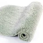 Walensee Large Bathroom Rug (24 x 40, Pale Green) Extra Soft and Absorbent