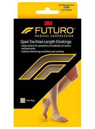 Futuro Therapeutic Open Toe/Heel Knee Length for Men and Women