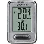 CatEye Velo 7 Bike Computer - Wired, Black