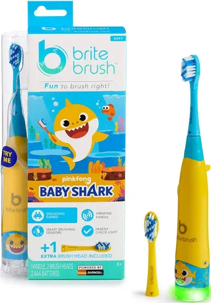 BriteBrush? Interactive Smart Kids Toothbrush Featuring Baby Shark