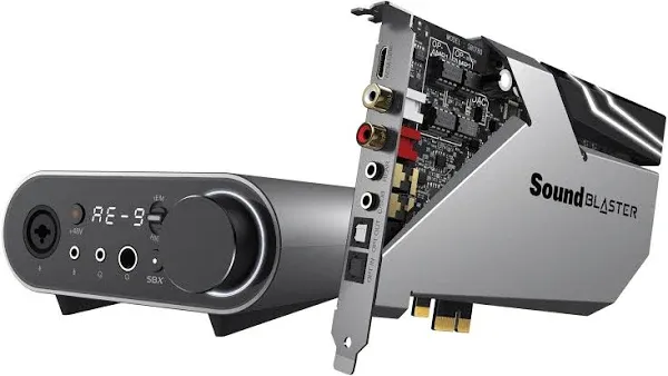 Sound Blaster AE-9, 7.1 Channels, 32-bit / 384 kHz, 129 dB DNR, PCIe Sound Card