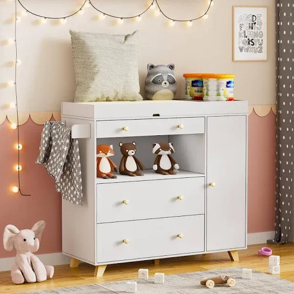 Changing Table Modern Storage Dresser