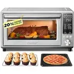 COMFEE' Toaster Oven Air Fryer Flashwave Ultra-Rapid Heat Technology, Convection Toaster Oven Countertop with Bake Broil Roast, 6 Slices Fits 12’’