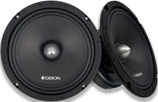 ORION Cobalt CM85 High Efficiency 8" Mid-Range Bullet Loudspeakers, 1200W Max Power, 300W RMS, 4 Ohm, 1.5" Voice Coil - Pro Car Audio Stereo, Midrange Speakers (Pair)