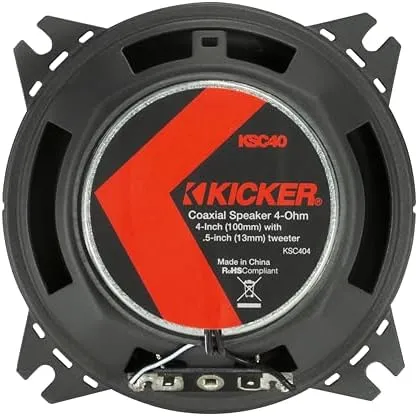 Kicker 51KSC404 4" KS Series Coaxial Speakers - Pair