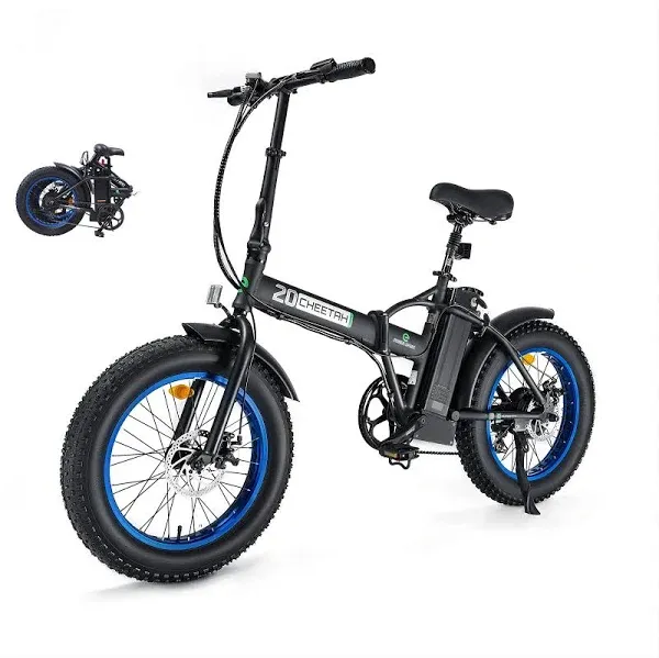 Ecotric 36V Fat Tire Portable and Folding Electric Bike