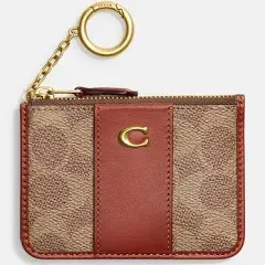 Coach - Mini Skinny Id Case In Signature Canvas - 195031874048