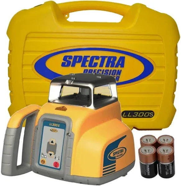 Spectra Precision LL300S Self-Leveling Rotary Laser with Alkaline Battery