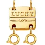 Dailyacc Lucky Necklace Layering Clasp 18K Gold and Silver Strong Multiple Necklace Clasps for Layered Separator