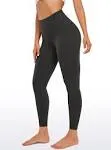 CRZ Yoga Women's Butterluxe Leggings 25 Inches - High Waisted Buttery Soft Comfort Lounge Leggings Black Medium