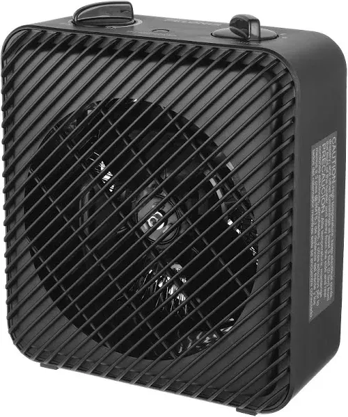 Black, Brand New - 3 Speed ​​Electric Fan Forced Space Heater