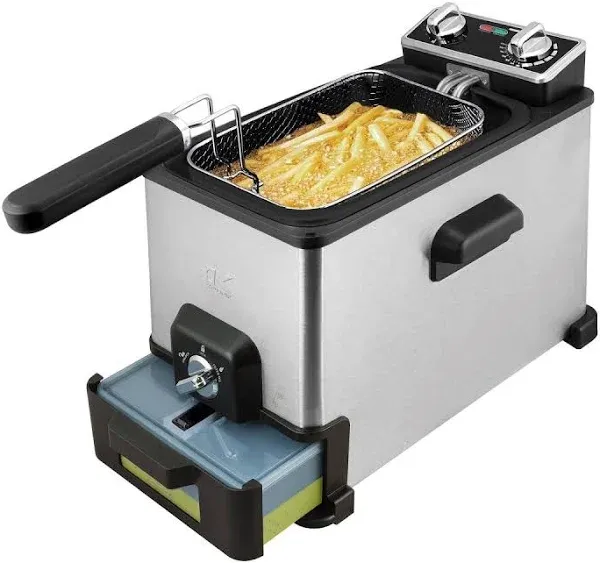 XL Deep Fryer with Oil Filtration System