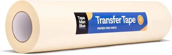 Transfer Tape for Vinyl, 24 Inch X 100 Feet, Paper with Layflat Adhesive. Americ