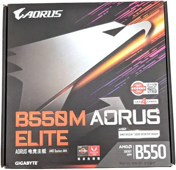 Gigabyte GA-B550-AORUS-<wbr/>ELITE-AX-V2 B550 Aorus Elite AX V2 Motherboard WiFi 6 ...