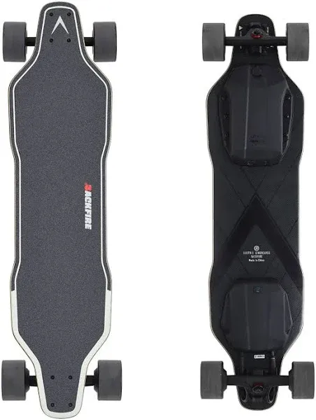 Backfire G2 Black Electric Longboard Skateboard with Protective Gear, Suitable for Adults & Teens Beginners, 5.2Ah/187Wh Battery, 11 to 12.5 Miles Range, 24 mph top speed, 180 Days Warranty