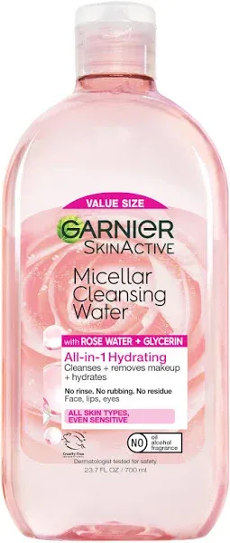 Garnier Micellar Pink Deaf Skin Water Cleanser 100ml Travel Size