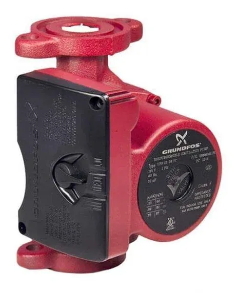 Grundfos UPS15-58FC Circulator Pump, Red