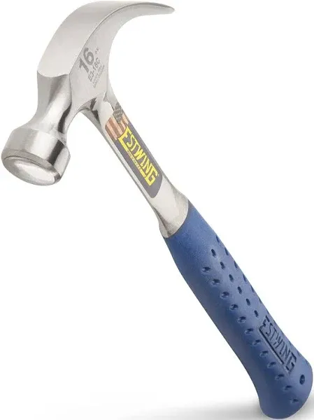 Estwing - E3-16C - 16 oz. Smooth Face Curved Claw Hammer Steel Handle