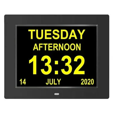 American Lifetime Dementia Clock for Seniors Large Display, Alarms Digital Clock