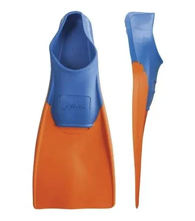 Finis Long Floating Fins Youth Swimming and Snorkeling Orange Blue Sz Jr. 11-1