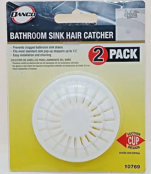 Danco Bathroom Sink Hair Catcher (White)