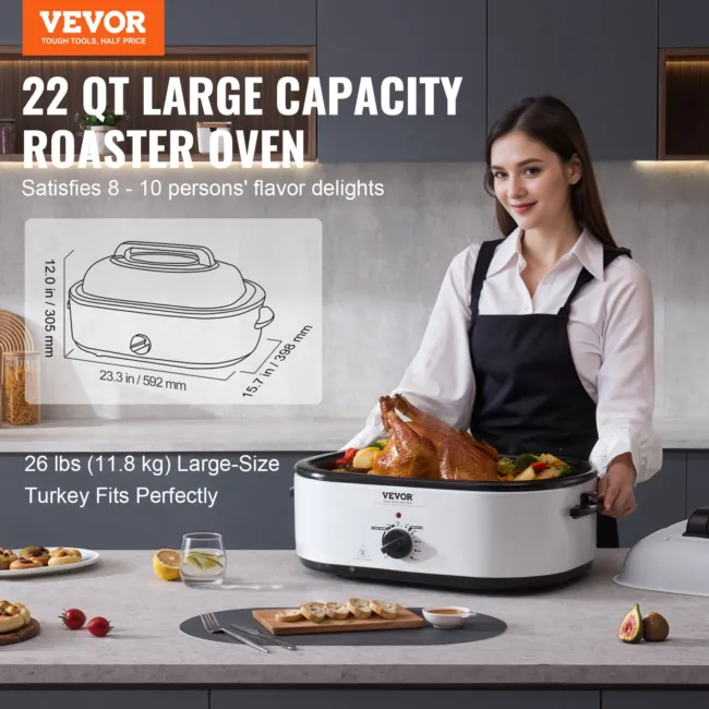 Aroma 22 Qt. Electric Roaster Oven ART-712SB