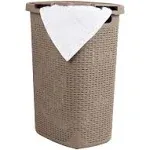 Slim Laundry Hamper Basket With Lid For Small Spaces Narrow Thin Compact Room