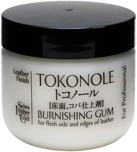 Seiwa Tokonole Leather Finish Burnishing Gum Clear Leathercraft (120g)