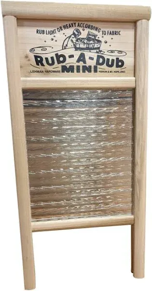 Columbus Washboard Company Lehman's Mini Glass Washboard