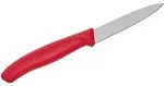 VICTORINOX Swiss Made 3-1/4 Inch Blade Kitchen Paring Knife- Serrated With Point