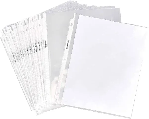 Clear Sheet Protectors for 3 Ring Binder,Polypro<wbr/>pylene, 8.5 X 11 Inch, 200-Pack