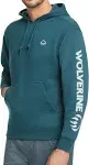 Wolverine Men's Graphic Hoodie with Sleeve Logo