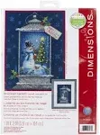 Dimensions Snowman Lantern Counted Cross Stitch Kit