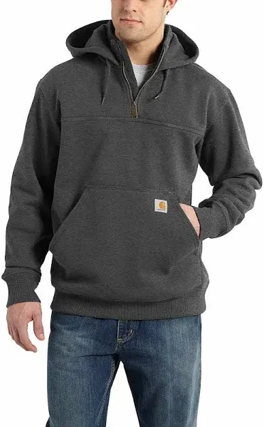 Carhartt Men's Rain Defender Paxton Heavyweight Hooded Zip Mock Sweatshirt