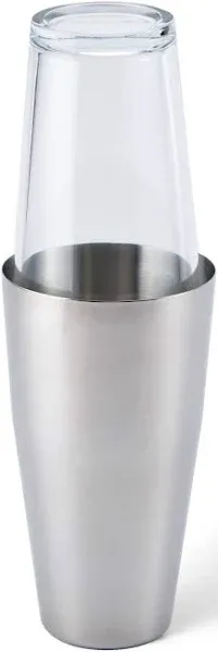 Houdini Stainless Steel Boston Cocktail Shaker By Rabbit, Just Fill, Shake, Pour