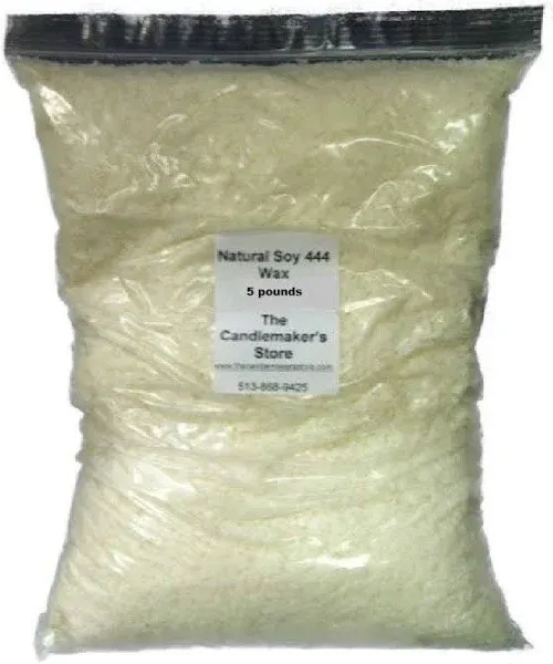 Natural Soy 444 Wax: 5 Pound Bag by