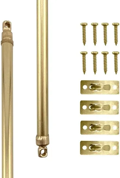 Amazing Drapery Hardware Swivel Sash Curtain Rods