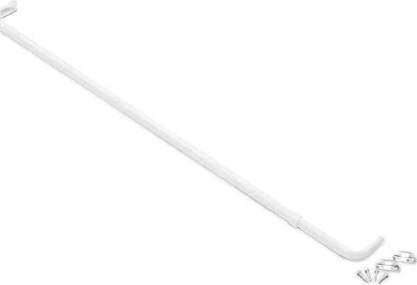 Achim 2.5 in. Projection Fantasia Adjustable Single Curtain Rod White - 66-120 in.